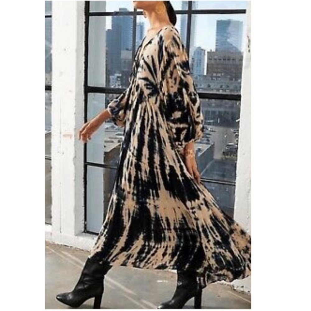 YOUNG FABULOUS & BROKE TIE DYE CASUAL DRESS